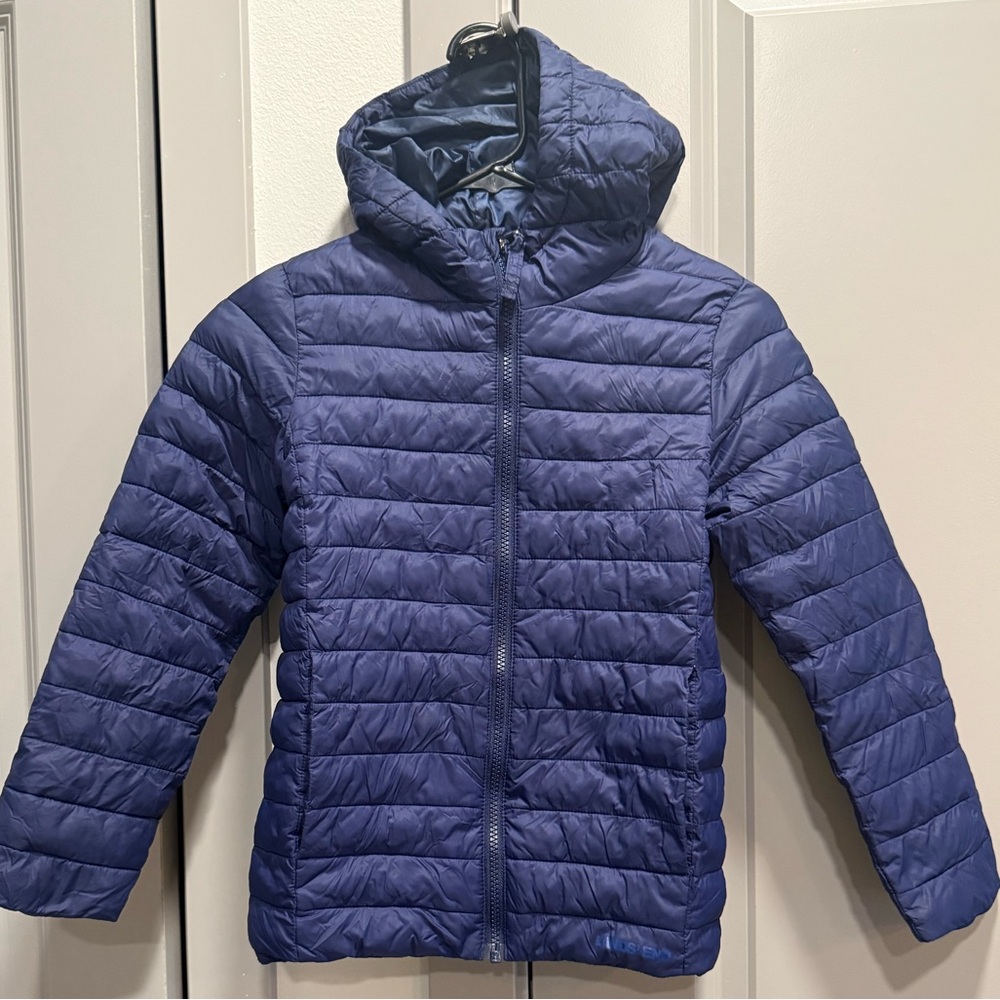 Boy’s Navy Puffer Hooded Jacket